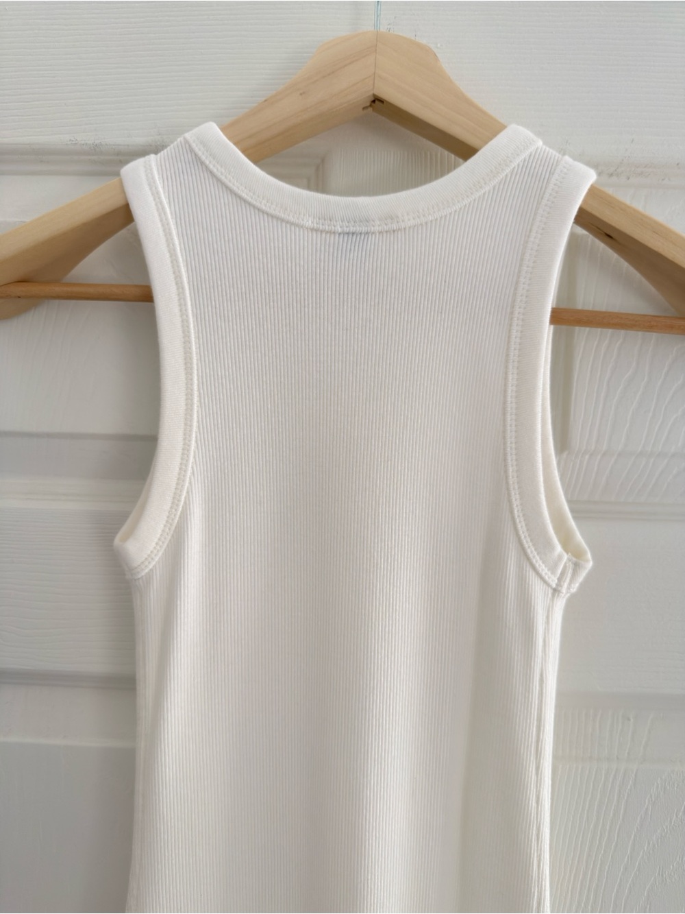 Universal Thread White Ribbed Crew Tank Style Dress - Picture 5 of 5